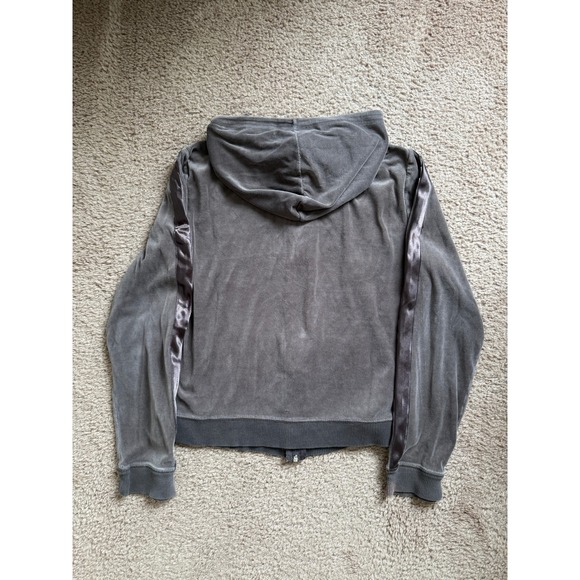 DKNY Active Zip Up Hoodie Womens Large Brown Casual Athletic Style Y2K - Picture 8 of 8